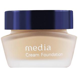 日本原装嘉娜宝Media媚点粉底霜保湿遮瑕美白25g养肤干皮粉底液女
