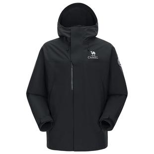 迪丽热巴同款|骆驼男装三合一冲锋衣男夹克新款外套内胆防水防风