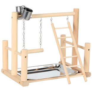 鸟架鹦鹉站架桌面定点排便训鸟站台牡丹虎皮玄凤专用站杆拉屎神器