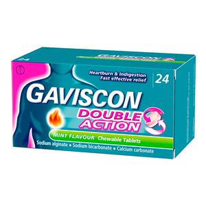 GAVISCON嘉胃斯康咀嚼片胃食管反流性反酸胀气缓解胃药胃酸英国