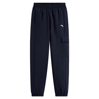 安踏男童加绒工装裤户外三防长裤