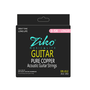 果木浪子ZIKO立欧吉他弦民谣木吉他套弦镀膜防锈一套6根吉他琴弦