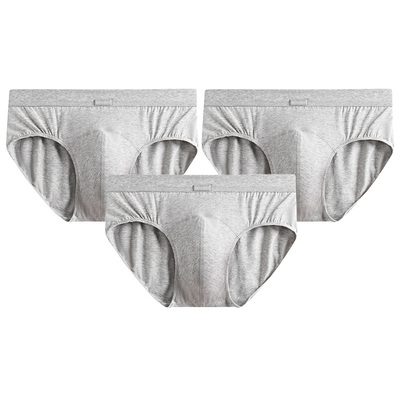 舒雅3条装男士50S舒美棉三角内裤