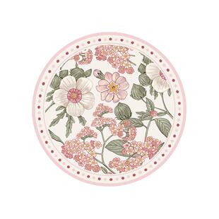 美式轻奢高级感圆形玻璃花瓶垫子硅藻泥吸水桌面花盆垫布沥水餐垫