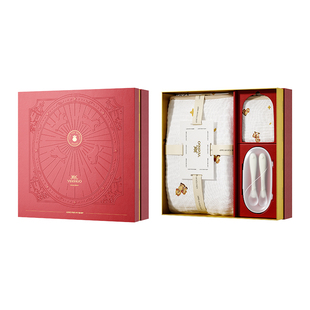 英氏新生婴儿纱布浴巾礼盒儿童宝宝浴巾洗澡盖毯浴巾小方巾辅食勺