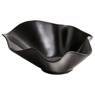 U Mi LIVING · 釉安 | 果盘陶瓷零食盘高级感水果收纳筐波浪果盘