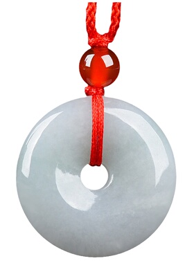 天然正品缅甸平安扣玉石吊坠挂件