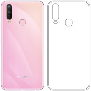 适用于vivo Y3全包壳专用套V1901A水晶背壳高清套V1901T手机软壳
