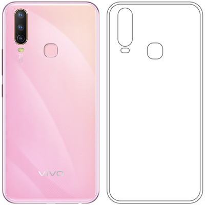 vivo全包壳水晶背面手机软胶壳