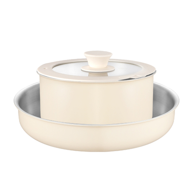 可拆卸手柄锅三层钢叠叠锅