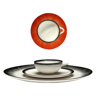 比利时Serax Ann Demeulemeester黑白咖啡杯套装极简杯子餐盘餐具