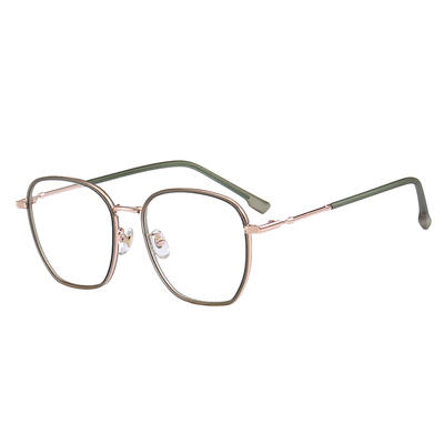 初明透茶色超轻大框近视眼镜女
