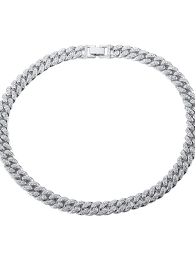 FDK锆石满钻古巴项链手链男潮