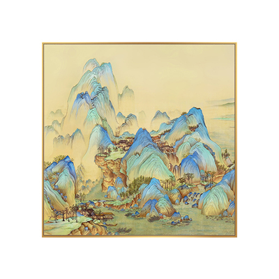 千里江山图客厅挂画山水画装饰画