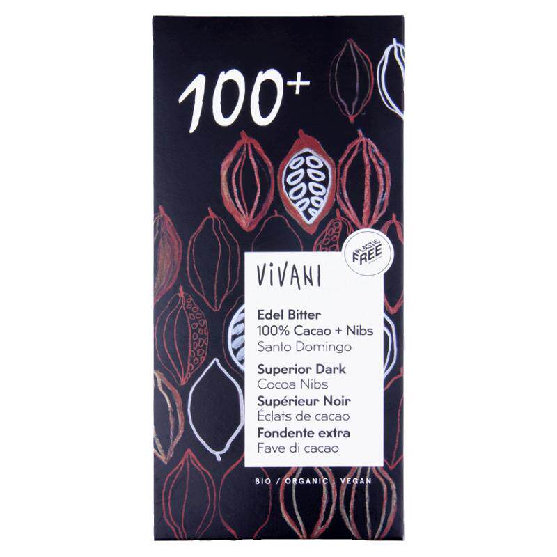 Vivani薇莉德国原装进口黑巧克力零食纯可可脂块100%99%92%75%50%