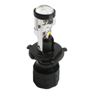 汽车LED大灯H4小透镜H7超亮聚光自带切线55W强光远近一体直插灯泡