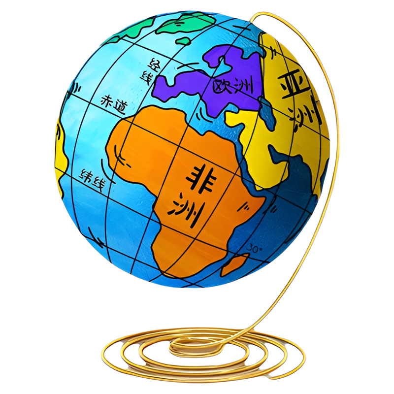 得力正版地球仪手工制作材料包学生用泡沫球立体悬浮北斗自制迷你