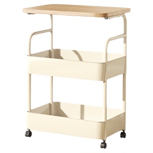 移动小推车零食置物架落地客厅沙发边几茶几收纳架卧室床边床头柜