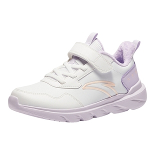 安踏儿童棉鞋运动鞋女童鞋子2025新款冬季大童加绒跑步鞋学生轻便