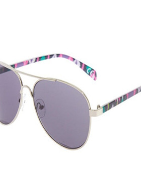 外援出口欧洲全金属太阳镜飞行员式蛤蟆镜墨镜涂鸦架防晒防ua400