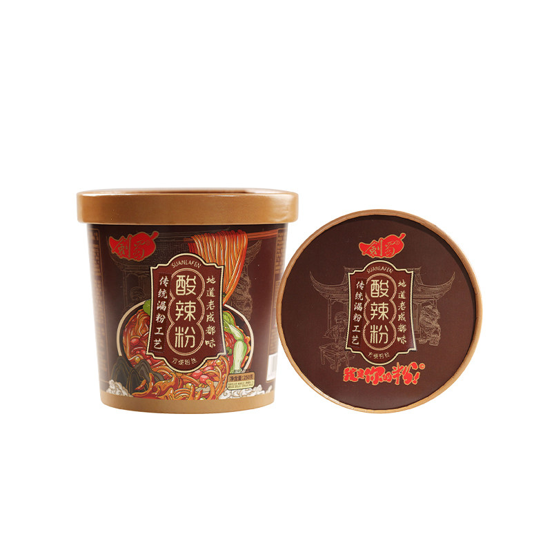 剑蜀桶装酸辣粉方便速食红薯粉