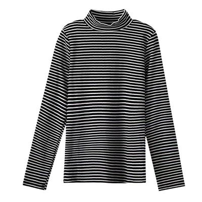 黑色德绒加绒半高领打底衫女秋冬洋气内搭2025年新款保暖加厚上衣