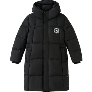 巴拉巴拉儿童羽绒服男童女童宝宝外套童装2025新款红色拜年服长款