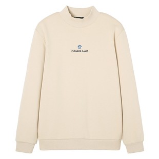 拓路者秋冬季半高领卫衣男加绒加厚长袖套头上衣纯棉保暖打底衫