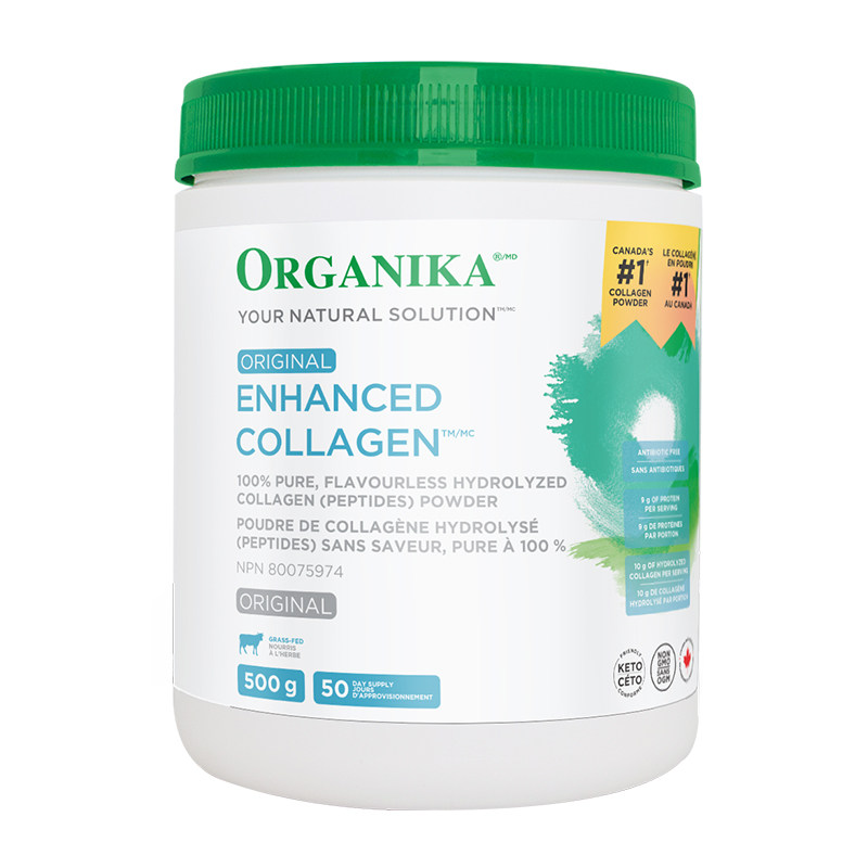 Organika加拿大进口增强型胶原蛋白肽抗美颜衰老小分子肽牛胶精华