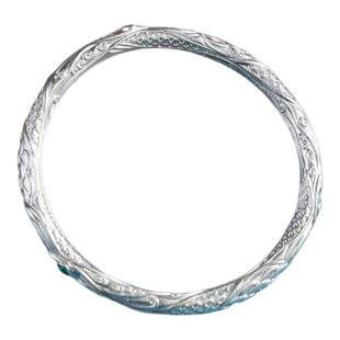 足银s999.9哪吒魔童乾坤圈银手镯男女纯银闭口镯子国风古法实心镯