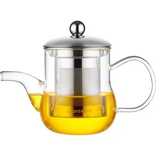 明尊L-02飘逸杯泡茶壶冲茶器冲茶壶玻璃茶具花茶壶茶水分离杯家用