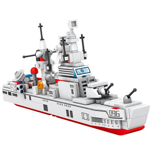 森宝积木铁血重装208028驱逐舰雷达式巡航舰儿童益智男孩生日礼物