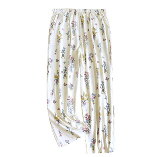 孕妇睡裤春秋a类纯棉孕期宽松可调节不勒肚子可外穿孕晚期家居裤