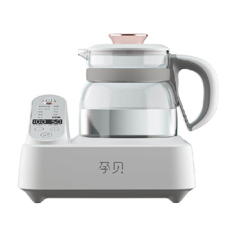 孕贝全玻璃恒温水壶婴儿冲奶器调奶器家用智能烧水壶一体机X20