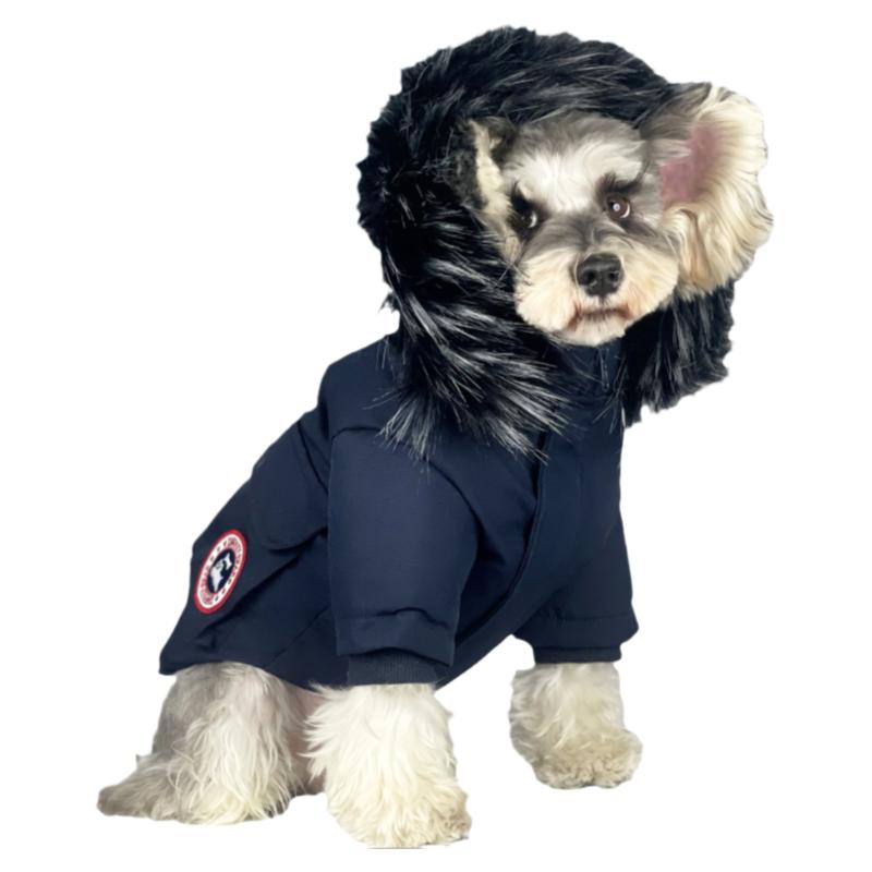 狗狗羽绒服秋冬装加厚保暖狗狗衣服雪纳瑞泰迪比熊正品毛领羽绒服