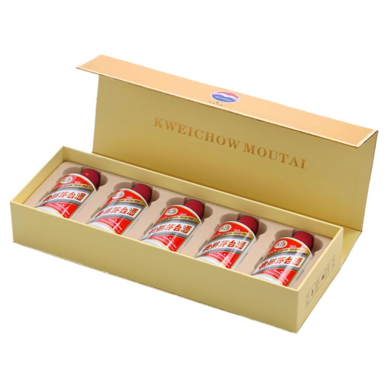 贵州茅台飞天酱香型53度50ml*5瓶装小金条白条礼盒装白酒送礼收藏