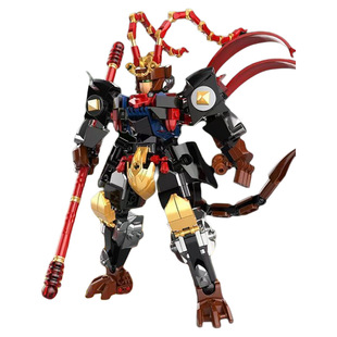 黑神话悟空拼装积木国潮齐天大圣机甲男孩益智模型摆礼物小侠合体