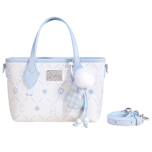 米菲清新趣味印花手提包包冬季女式2026新款单肩斜挎包小巧托特包