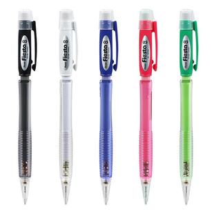 日本pentel派通铅笔AX105活动铅笔小学生派通自动铅笔0.5mm小学生用透明彩色笔杆男女自动笔笔尾带橡皮擦