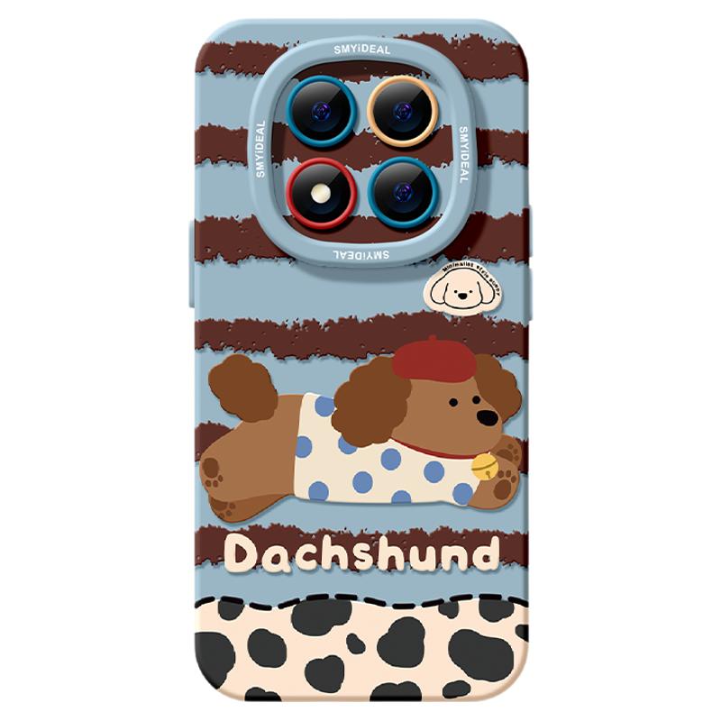 适用红米note15pro手机壳女款note14保护套小米高级note11pro硅胶防摔13por+全包redmi波点12turbo软小狗腊肠