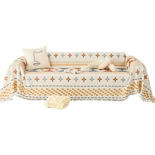 北欧ins风沙发巾盖布全包沙发盖毯四季通用防猫抓沙发套罩坐垫子