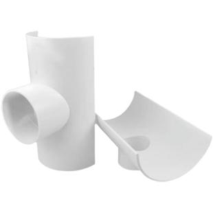 PVC110开口三通补漏片排水管件快速抢修斜三通接头哈夫节50变径75