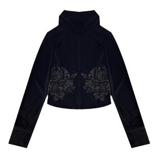 TCH新中式系列花卉烫钻连帽防晒衫T72B27E9035