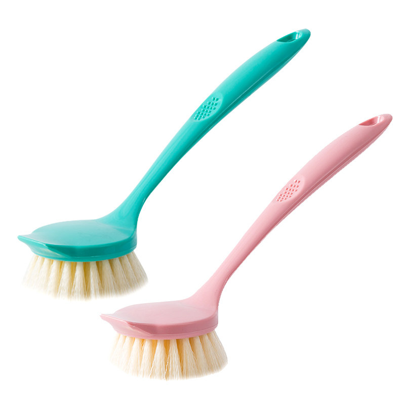 长柄厨房用刷锅神器洗碗果蔬清洁刷子厨房水槽灶台去污可加液锅刷