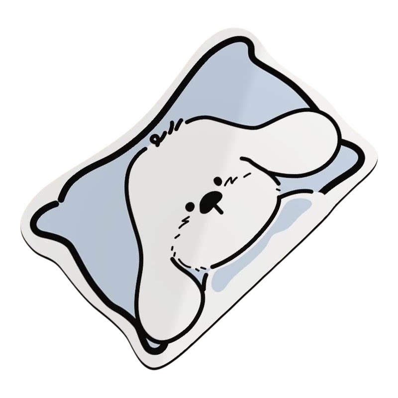 硅藻泥吸水防滑萌狗门厅地垫
