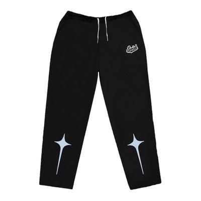 SWISH四芒星美式九分运动卫裤