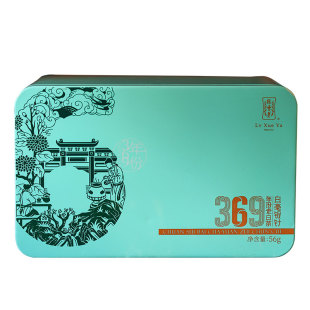 绿雪芽福鼎白茶369系列2018年老白茶白毫银针散茶小铁盒56g