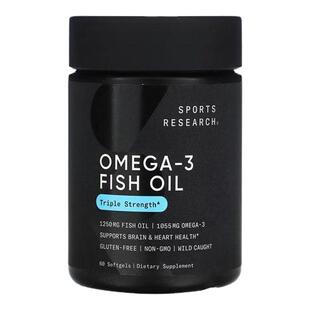 Sports Research 深海野生鱼油欧米伽3三倍功效