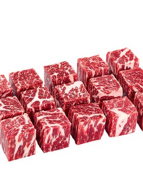 原切牛肉粒拒绝合成肉