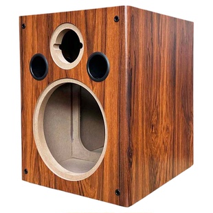 10寸二分频木质音箱空箱体低音高音两音域汽车喇叭书架无源音响壳